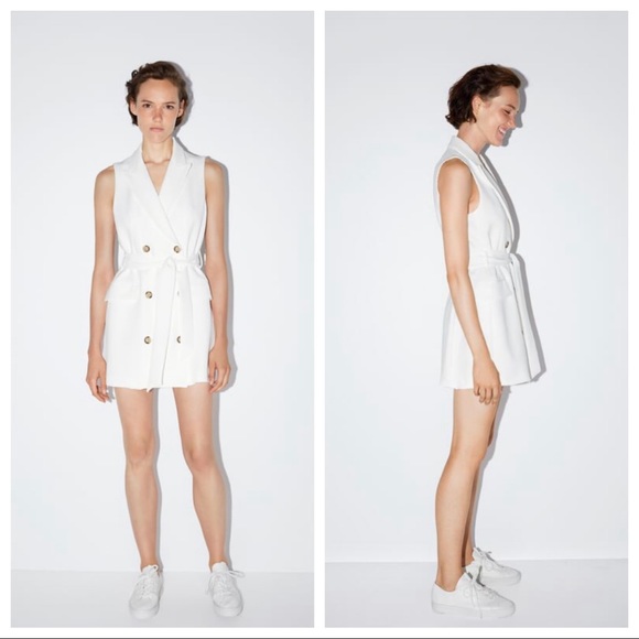 NWT. Zara Buttoned Vest Dress. Size XS, M. - Picture 2 of 8